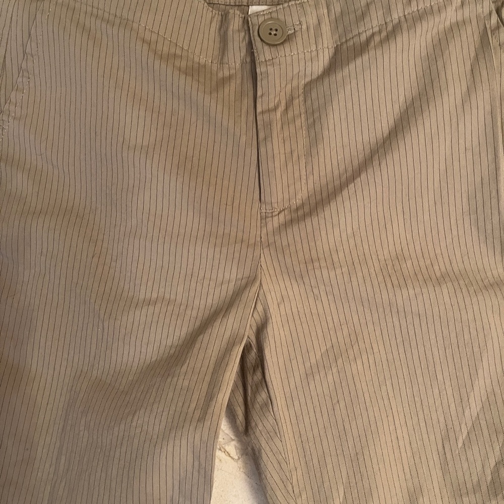 Woman’s/junior Tan Striped Pants - Picture 2 of 4